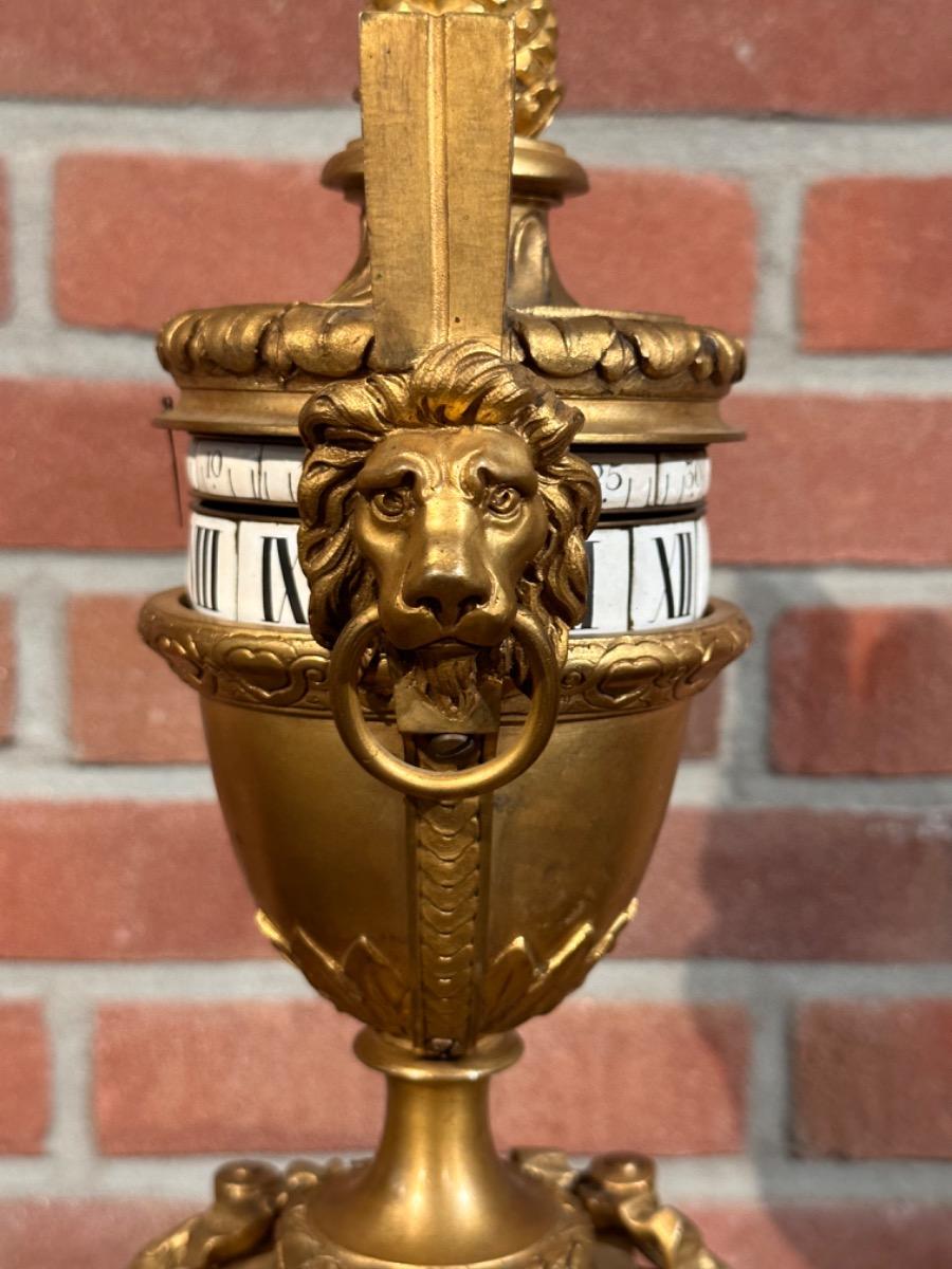 Bronze Gilded “Circles Tournants” Tableclock, 45h cm