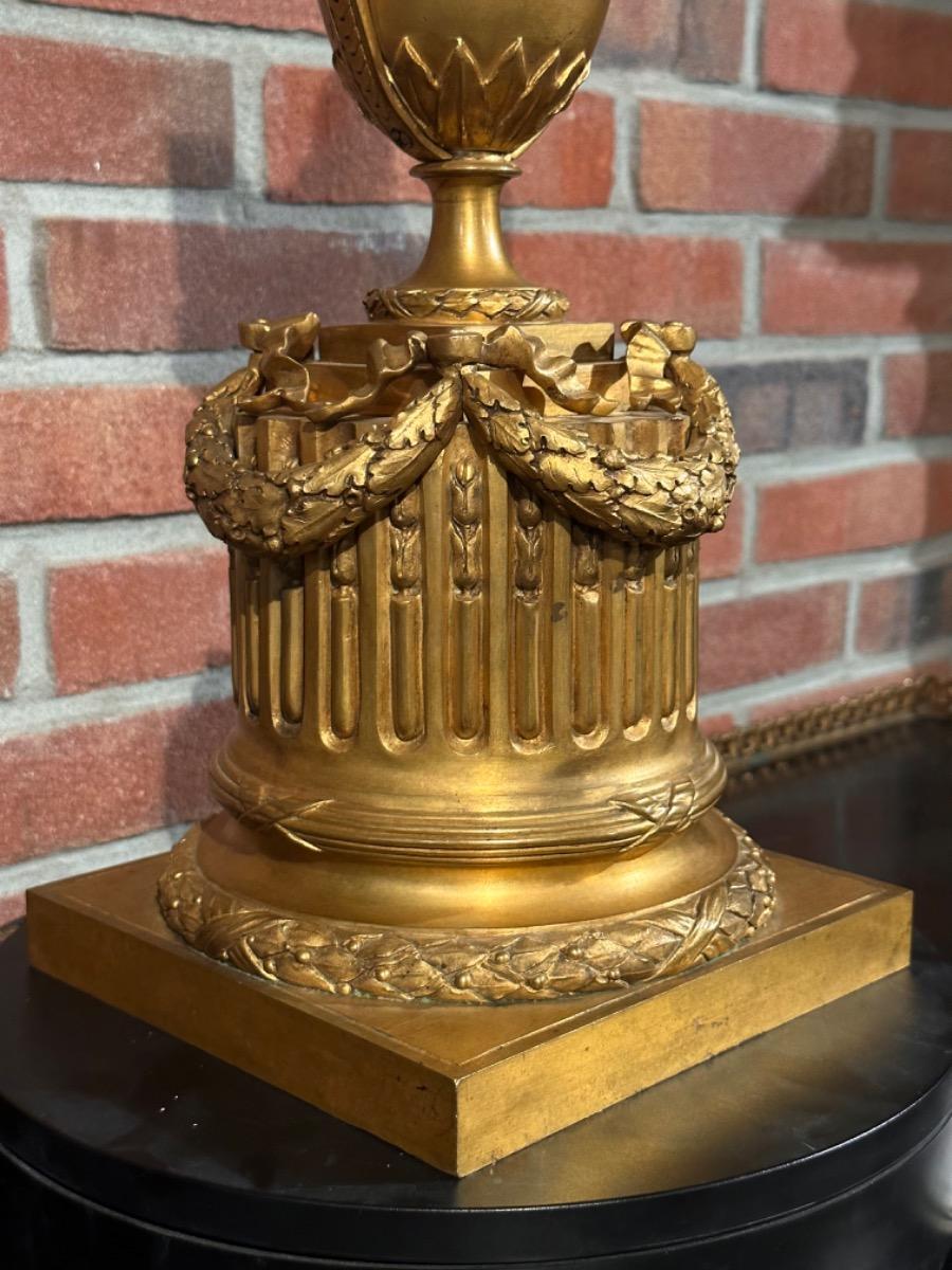 Bronze Gilded “Circles Tournants” Tableclock, 45h cm