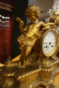 Bronze gilded clock 19th Century