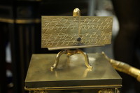 Bronze gilded Empire clock Around 1800