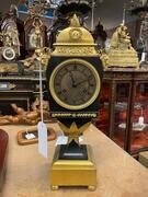 Bronze gilded Empire clock. 46 cm high 