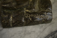 Bronze ivory statue by Rousseau