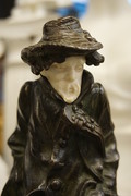 Bronze ivory statue by Rousseau