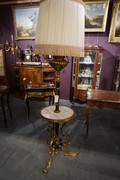 Bronze marble floor lamp 19th Century