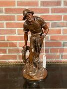 Bronze sculpture of a sailor signed by A. Froger, 49H cm 