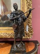 Bronze sculpture of a Tunisian musician by E. Picault