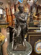 Bronze sculpture of general Drouot by George Clère, 43 H cm 