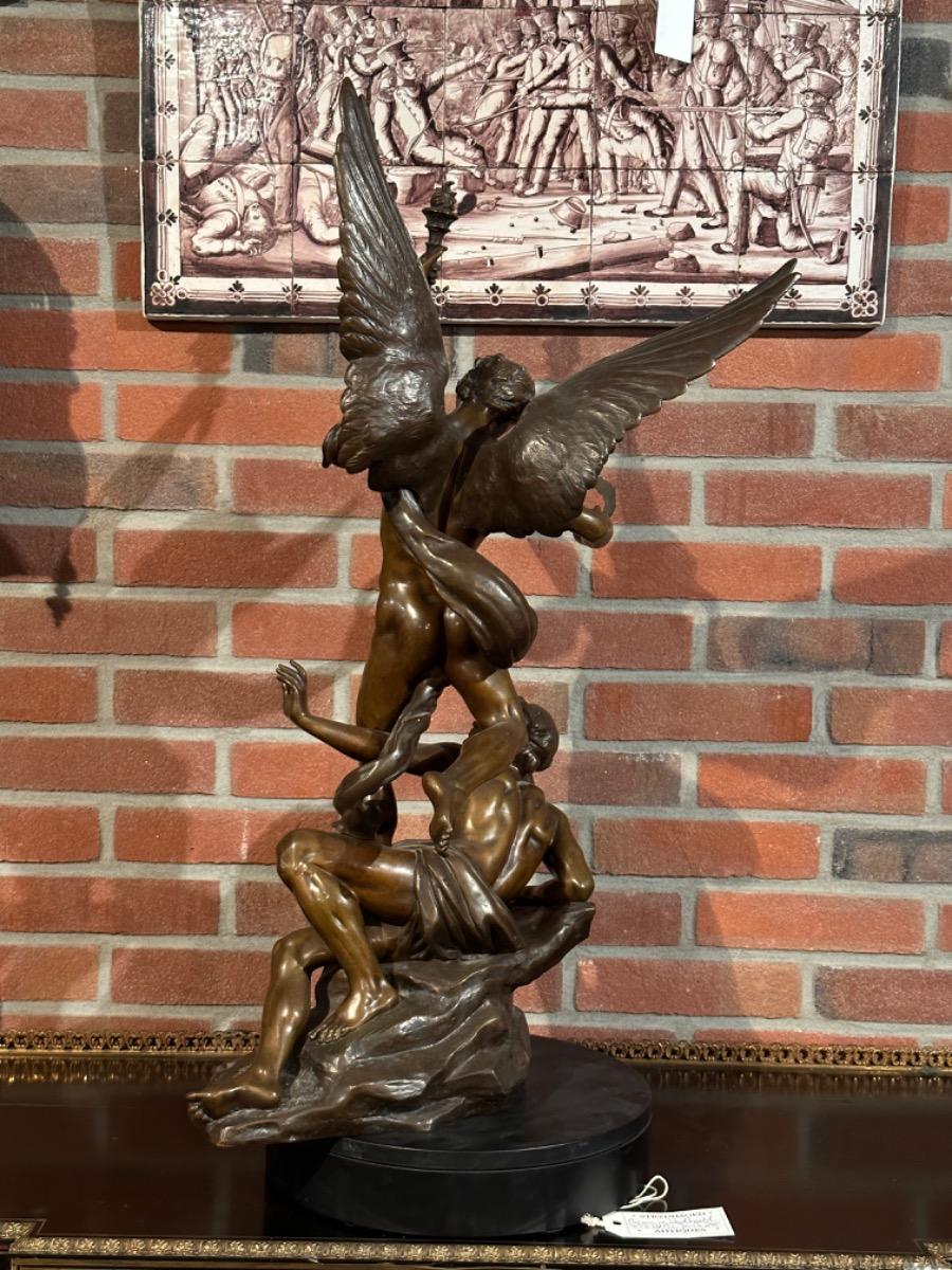 Bronze sculpture “Victoire Triomphante” signed by Vitalborny, 23x35x75h cm