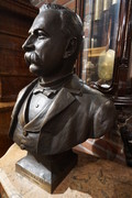 Bronze signed bust  Around 1900