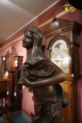 Bronze statue on rotating base signed Levaseur 19th Century