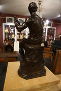 Bronze statue signed de Groot