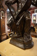Bronze statue signed de Groot