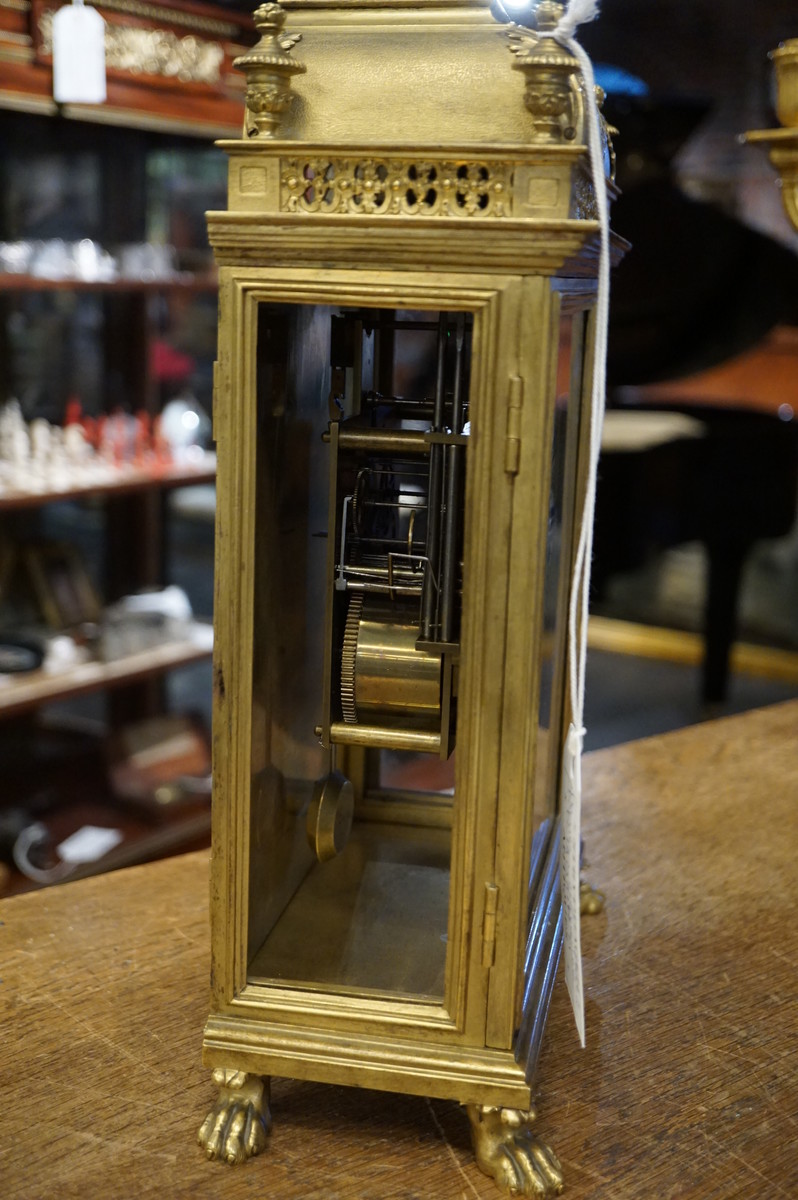 Bronze table clock