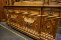 Buffet & server in oak, German early 20th C.