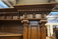 Buffet & server in oak, German early 20th C.