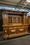 Buffet & server in oak, German early 20th C.