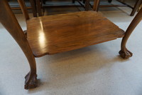 Burr walnut chippendale style table Around 1900