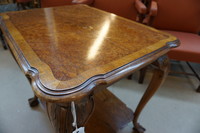 Burr walnut chippendale style table Around 1900