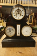 style Calender table clock in marble, France around 1900