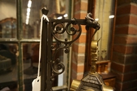 style Carriage clock in stand in bronze, France around 1900