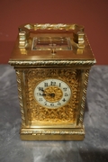 Carriage clock with repeater and chime, France around 1900