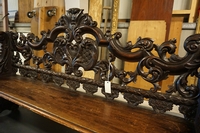Carved bench after Daniel Marot in oak, Holland 18th century
