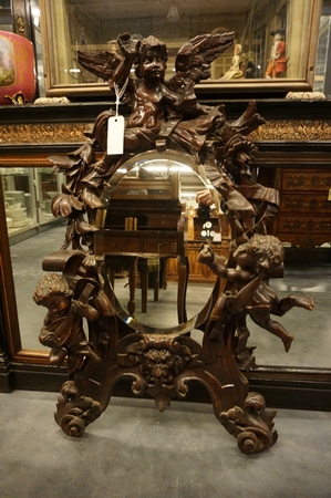 Carved mirror