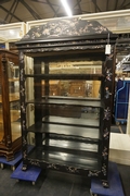 Chinese style Vitrine in laquered wood, France 19th century