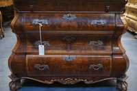 Chippendale style Desk in walnut, Holland mid 20th C.