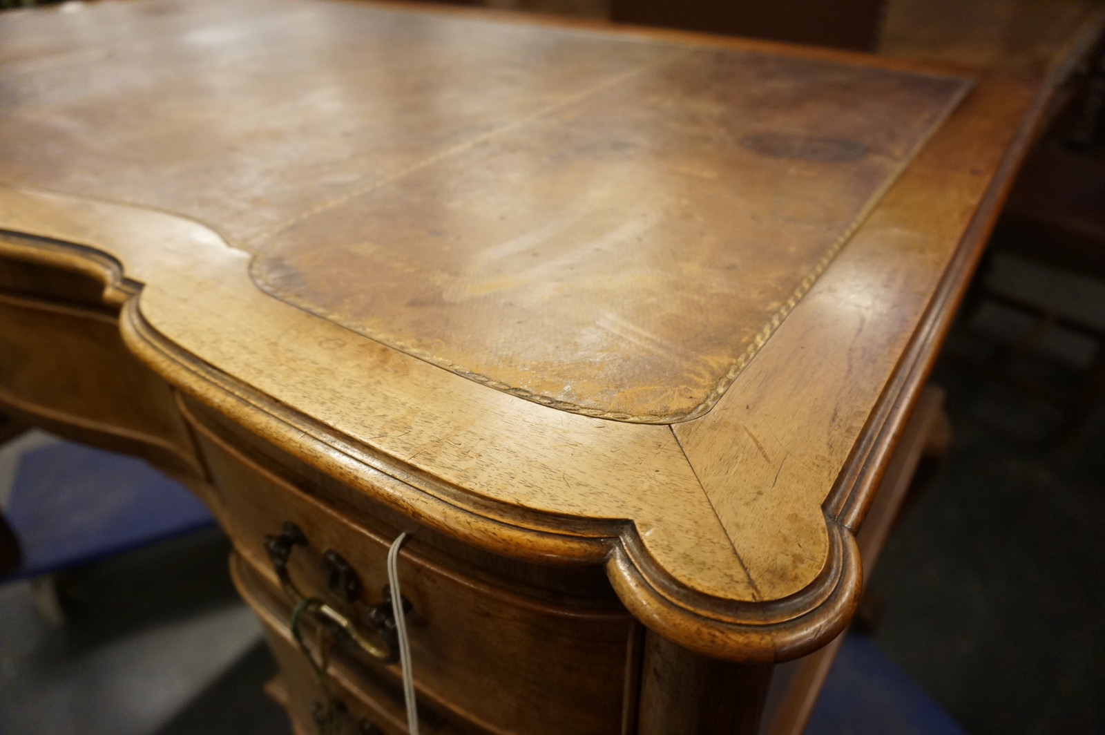 Chippendale style walnut writing table