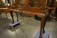 Chippendale style vitrine by Waring & Gillow in mahogany, England around 1900