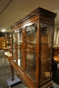 Chippendale style vitrine by Waring & Gillow in mahogany, England around 1900