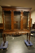 Chippendale style vitrine by Waring & Gillow in mahogany, England around 1900