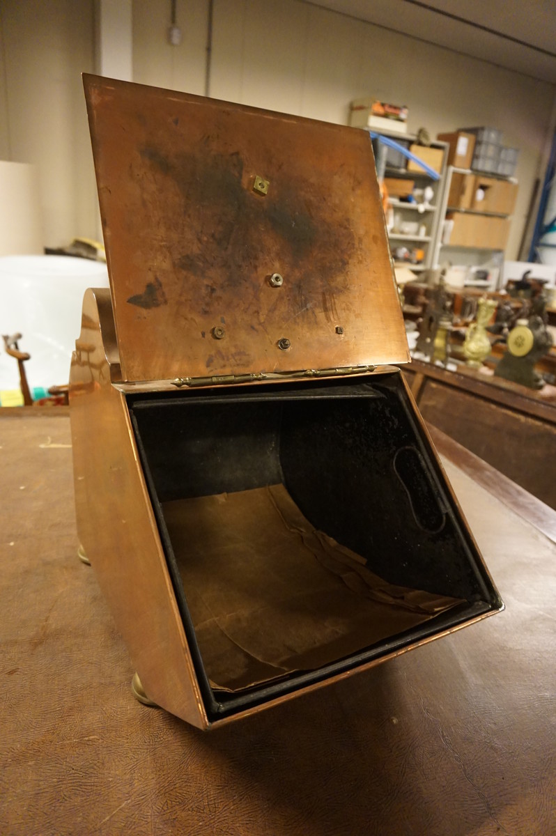 Copper coal bucket