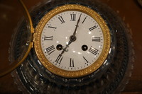 Crystal wall clock  Around 1900