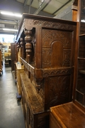 Cupboard in oak, England 19th century