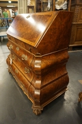 style Desk in walnut, Holland first half 20th Century