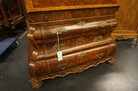 style Desk in walnut, Holland first half 20th Century