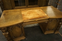 style Desk and bookcase in oak, Germany around 1900