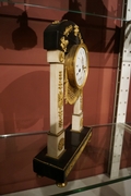 Directoire style Clock in marble, France last part 18th C.