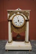 Directoire style Clock in marble, France last part 18th C.