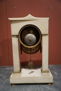 Directoire style Clock in marble, France last part 18th C.