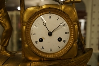 Directoire style Clock Le Matelos in gilded bronze, France around 1800