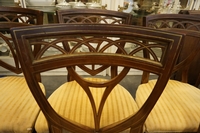 Directoire style set of chairs in mahogany, Holland around 1800