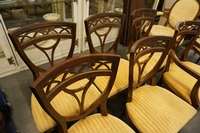 Directoire style set of chairs in mahogany, Holland around 1800