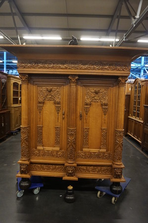 Dutch oak Renaissance style cabinet