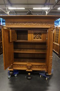 Dutch oak Renaissance style cabinet 19th Century