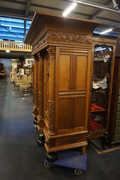 Dutch oak Renaissance style cabinet 19th Century