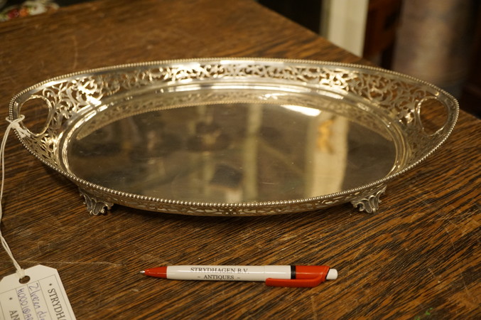 Dutch silver tray made by van Kempen