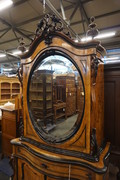 Dutch walnut cabinet  mid 19th century